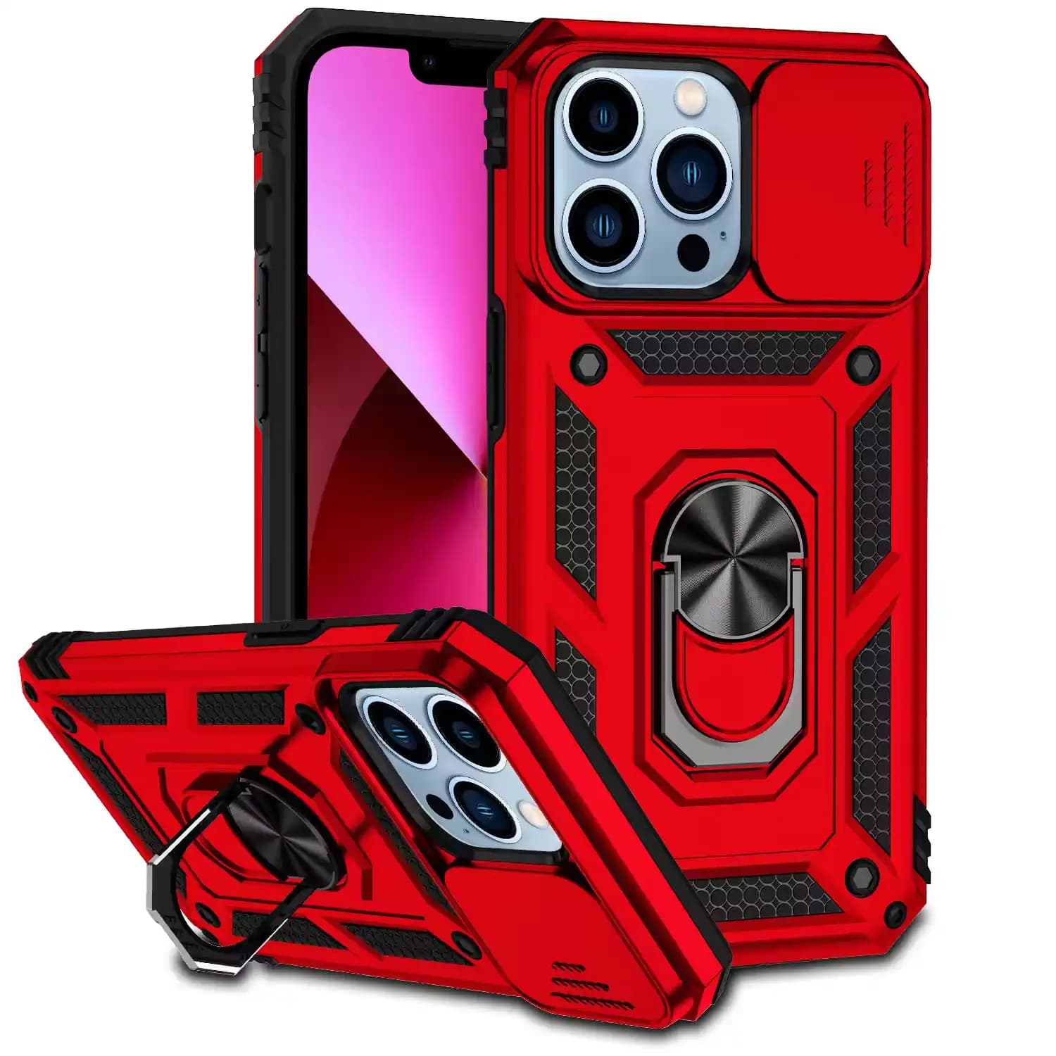 Defend Case Hybrid Armour PC 360 Degree Magnetic Kickstand for Iphone 13 Pro Max
